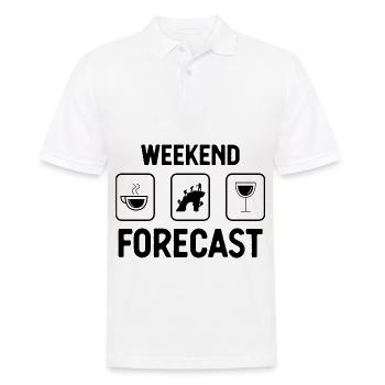 Prévisions du week-end - - Polo Homme - blanc - Devant - Kai (181cm)