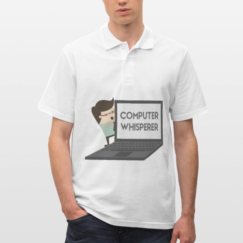 Computer Whisperer Programmierer Informatiker Männer Poloshirt