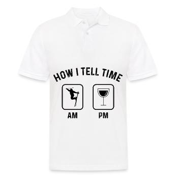 Comment dire l’heure sur l’horloge - - Polo Homme - blanc - Devant - Kai (181cm)
