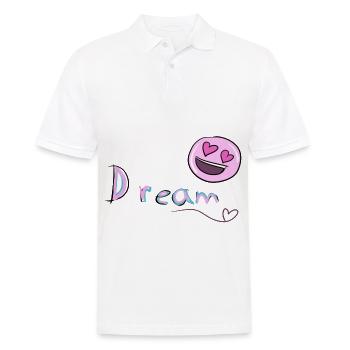 Dreamer's dream - Men's Polo Shirt - white - Front - Kai (181cm)