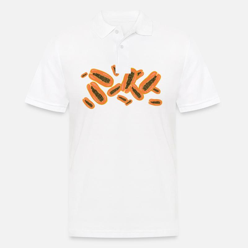 Der Duft der Papayas - Männer Poloshirt - Weiß