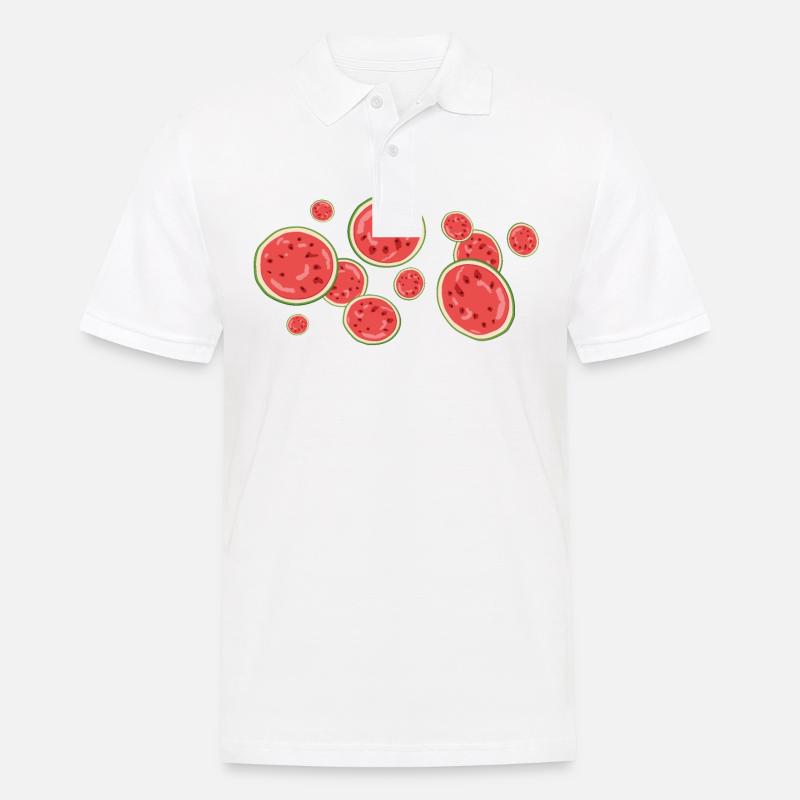 Der Duft der Wassermelone - Männer Poloshirt - Weiß
