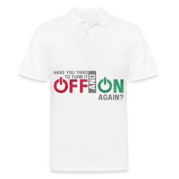 Computer Nerd Computer Scientist Repair Funny Geek - Men's Polo Shirt - white - Front - Kai (181cm)
