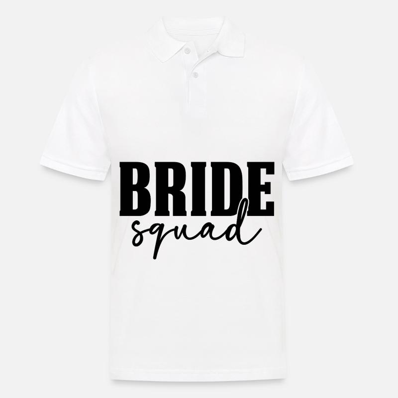 Bride Squad - Männer Poloshirt - Weiß
