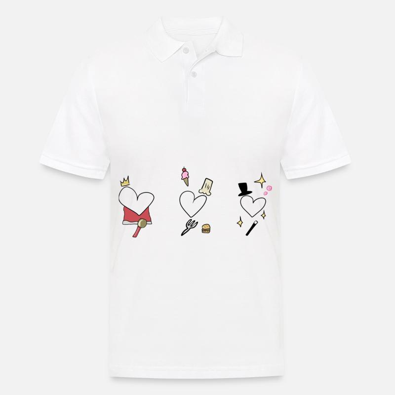 herzen herz - Männer Poloshirt - Weiß