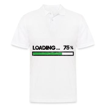 Loading Waiting Charging Proverb Proverbs Gift - Men's Polo Shirt - white - Front - Kai (181cm)