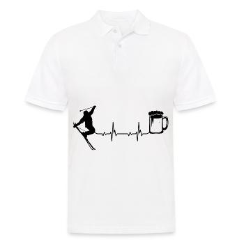 Heartbeat Beer & Ski - (2) - Polo Homme - blanc - Devant - Kai (181cm)