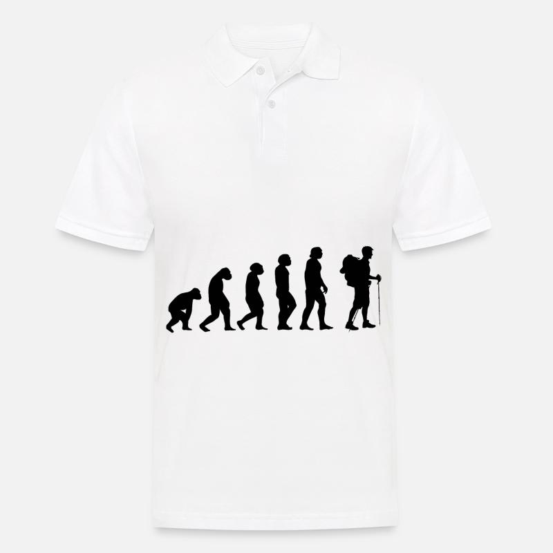 Evolution and migration - - Men's Polo Shirt - white