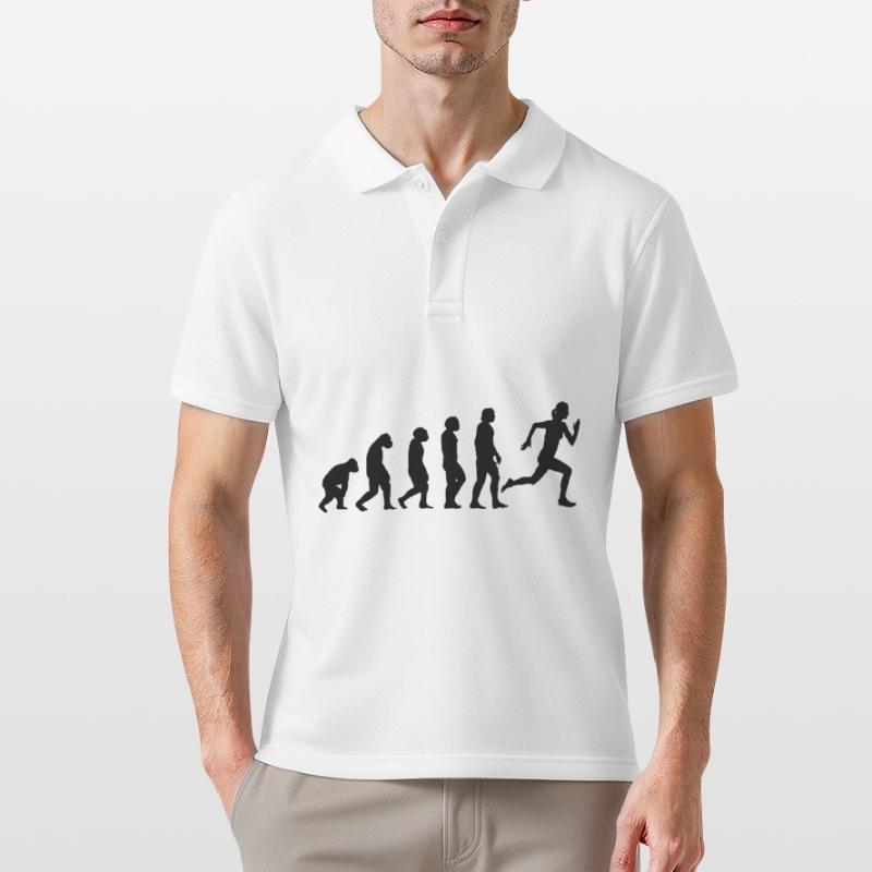 Évolution et course - Polo Homme