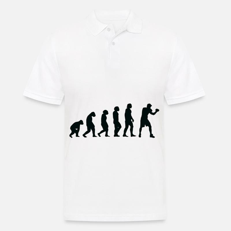 Evolution Boxing - Bo - Männer Poloshirt - Weiß