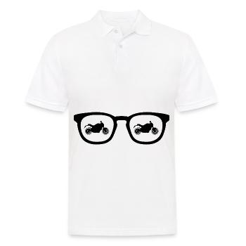 Lunettes de soleil et moto 1 - (MOTO) - Polo Homme - blanc - Devant - Kai (181cm)