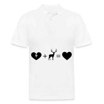 Gebrochenes Herz Herz und Jagd 2 - - Männer Poloshirt - Weiß - Vorne - Kai (181cm)