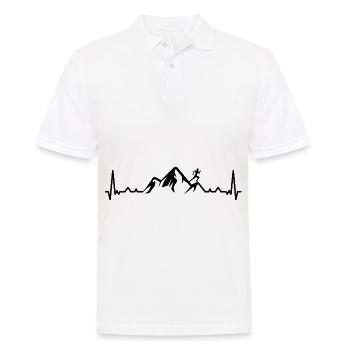 Herzschlagberg and Laufen - (2) - Men's Polo Shirt - white - Front - Kai (181cm)