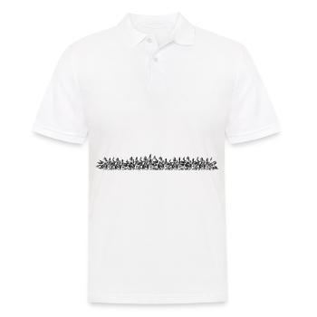 ligne de sol peinte en gris brillant dentelé - Polo Homme - blanc - Devant - Kai (181cm)
