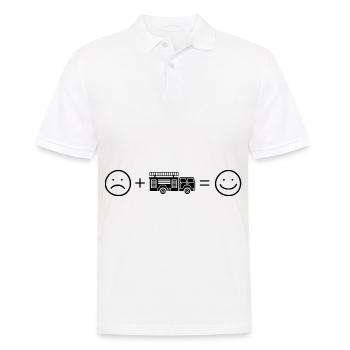 Smile Face und Fire Brigader - (2) - Männer Poloshirt - Weiß - Vorne - Kai (181cm)
