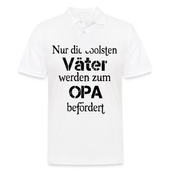 Father Grandpa Papa Grandfather promotes gift Grandchildren - Men's Polo Shirt - white - Front - Kai (181cm)