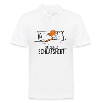 Offizielles Schlafshirt Fuchs Rotfuchs - Männer Poloshirt - Weiß - Vorne - Kai (181cm)