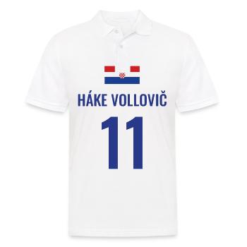 Fußball Sauf Trikot Kroatien Mallorca Party Gruppe - Männer Poloshirt - Weiß - Vorne - Kai (181cm)
