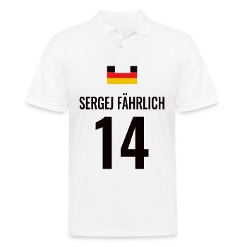Fußball Sauf Trikot Deutschland Mallorca Gruppen - Männer Poloshirt - Weiß - Vorne - Kai (181cm)