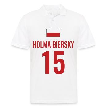 Fußball Sauf Trikot Polen Mallorca Party Gruppen - Männer Poloshirt - Weiß - Vorne - Kai (181cm)