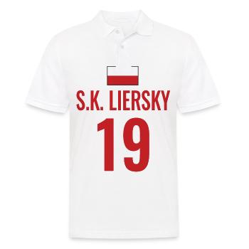 Fußball Sauf Trikot Polen Mallorca Party Gruppen - Männer Poloshirt - Weiß - Vorne - Kai (181cm)