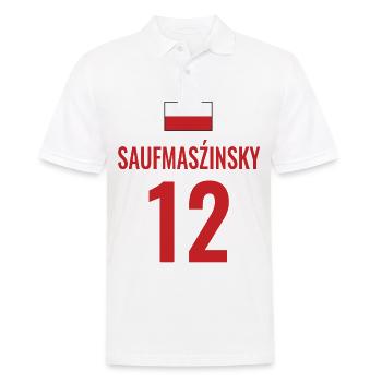 Fußball Sauf Trikot Polen Mallorca Party Gruppen - Männer Poloshirt - Weiß - Vorne - Kai (181cm)