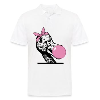 Ente kaut Kaugummi - Männer Poloshirt - Weiß - Vorne - Kai (181cm)