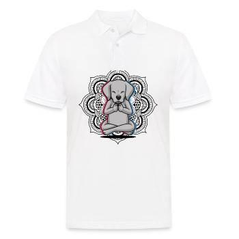 Labrador Yoga - Polo Homme - blanc - Devant - Kai (181cm)
