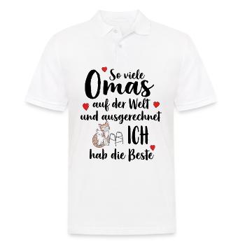 So Many Grandmas I Have The Best Best Grandma - Men's Polo Shirt - white - Front - Kai (181cm)