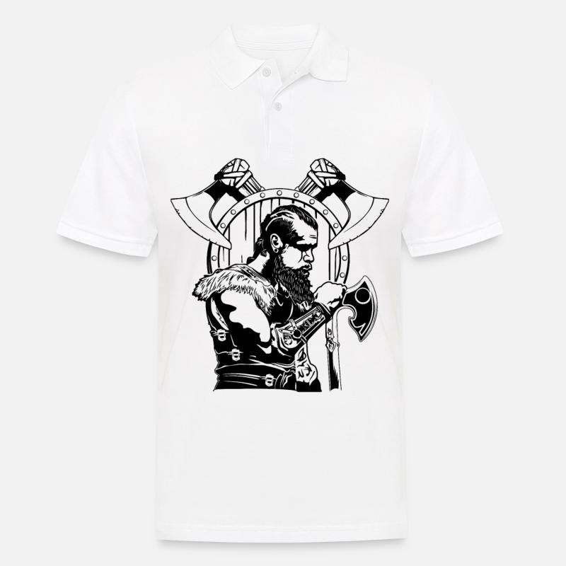 flokiaxt - Männer Poloshirt - Weiß
