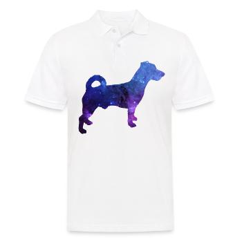 Jack Russel Cadeau pour chien Galaxy - Polo Homme - blanc - Devant - Kai (181cm)