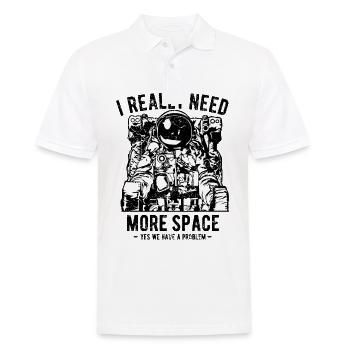 Astronaut space space flight - Men's Polo Shirt - white - Front - Kai (181cm)