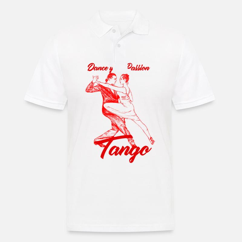 Tango Dancing Dance Coppia Scuola di Danza - Polo da uomo - bianco