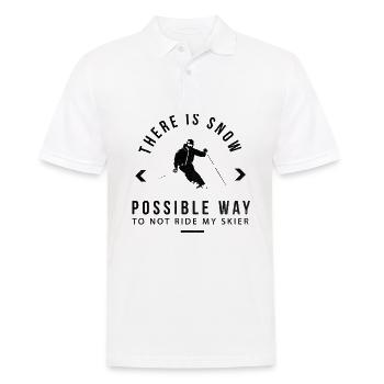Ski ski hare ski holiday winter vacation gift - Men's Polo Shirt - white - Front - Kai (181cm)