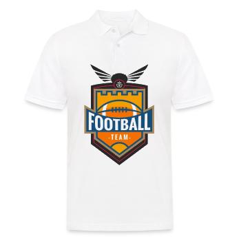 FOOTBALL TEAM - Männer Poloshirt - Weiß - Vorne - Kai (181cm)