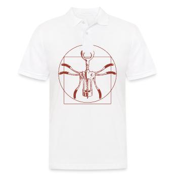 Wein Liebhaber Öffner Rotwein Weißwein Weinfest - Männer Poloshirt - Weiß - Vorne - Kai (181cm)