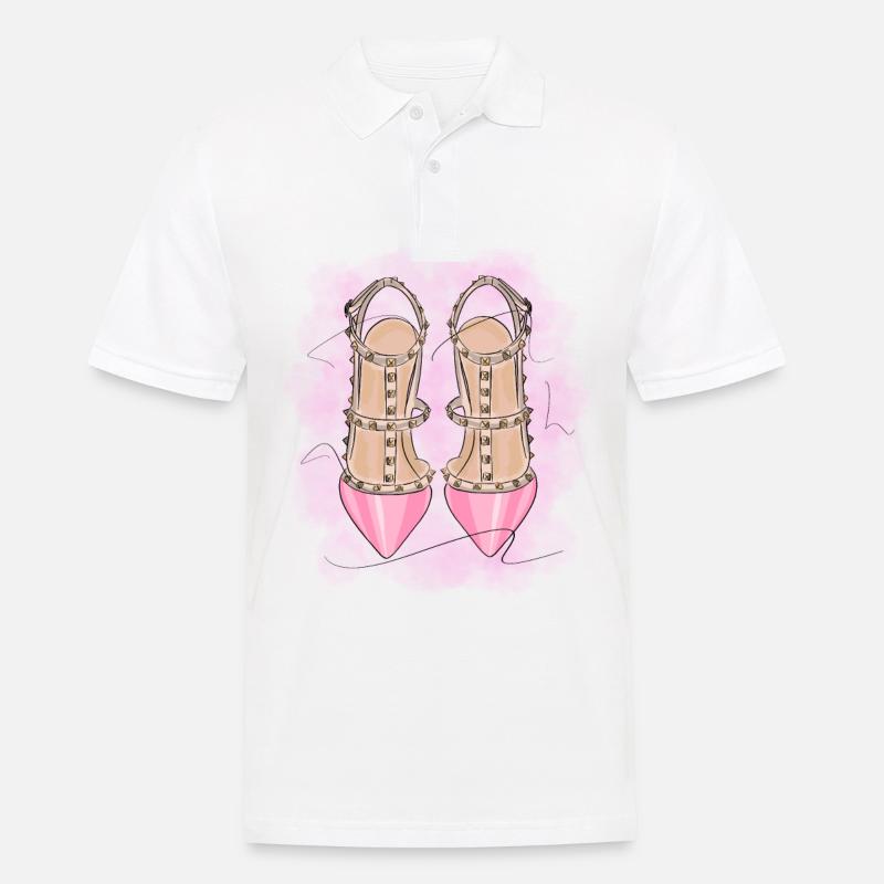 Sexy Highheels - Männer Poloshirt - Weiß