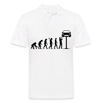 Cadeau de tournevis de voiture Mechanic Evolution - Polo Homme - blanc - Devant - Kai (181cm)