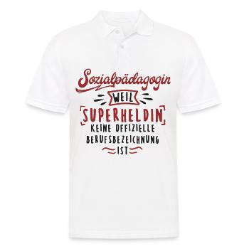 Sozialpädagogin Soziale Arbeit Sozialpädagogik - Männer Poloshirt - Weiß - Vorne - Kai (181cm)