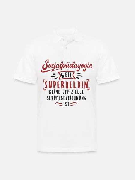 Sozialpädagogin Soziale Arbeit Sozialpädagogik - Männer Poloshirt - Weiß