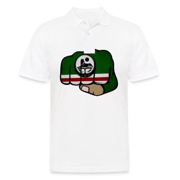 Équipement tchétchène MMA, drapeau tchétchène, fierté tchétchène - Polo Homme - blanc - Devant - Kai (181cm)