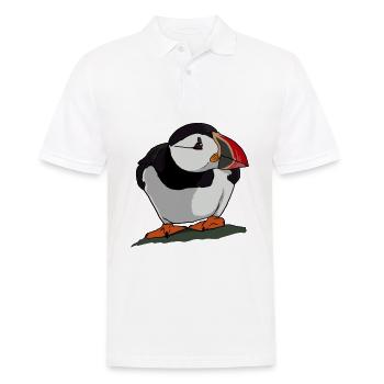 Puffin gift for puffin penguin birds - Men's Polo Shirt - white - Front - Kai (181cm)