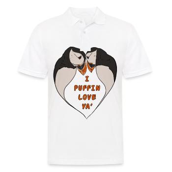 I Puffin Love ya gift for puffin fans - Men's Polo Shirt - white - Front - Kai (181cm)