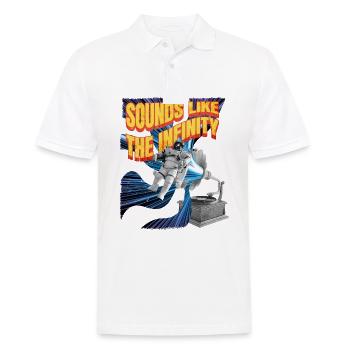ElementTextsMusicAstronaut Design - Männer Poloshirt - Weiß - Vorne - Kai (181cm)