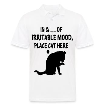 Cats Kitten Cat Mom Cat Dad Cat Cat Cat - Men's Polo Shirt - white - Front - Kai (181cm)