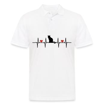 Cats Kitten Cat Mom Cat Dad Cat Cat Cat - Men's Polo Shirt - white - Front - Kai (181cm)