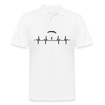 Parachutes Skydiving Skydivers - Men's Polo Shirt - white - Front - Kai (181cm)