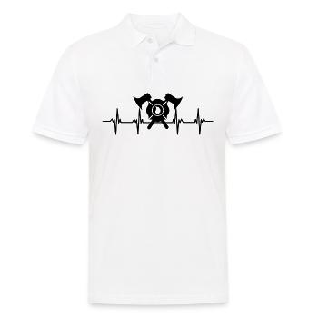Pompier Pompiers Éteindre Les Secours Incendie - Polo Homme - blanc - Devant - Kai (181cm)