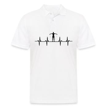 Krafttraining Fitnessstudio fitness sport Training - Männer Poloshirt - Weiß - Vorne - Kai (181cm)