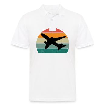 Airplanes Flying Pilot Pilot Airport - Men's Polo Shirt - white - Front - Kai (181cm)